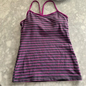 Lululemon two toned tank with build in support size 6